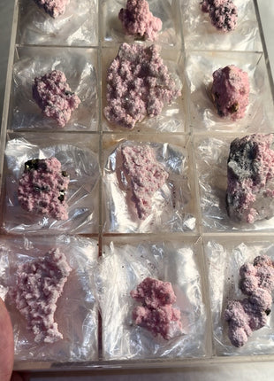 12 Pieces ! Pink Rhodocrosite with Quartz Lot