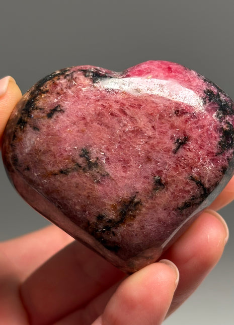 Pink Rhodonite Heart