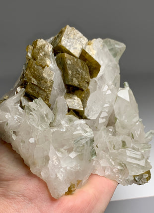 Rare ! Quartz crystals with Siderite - Collection # 064