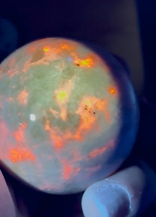 Glowing Yooperlite Sphere from Russia PM0796