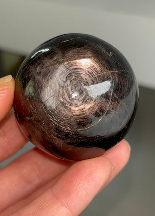 Flashy Hypersthene Sphere