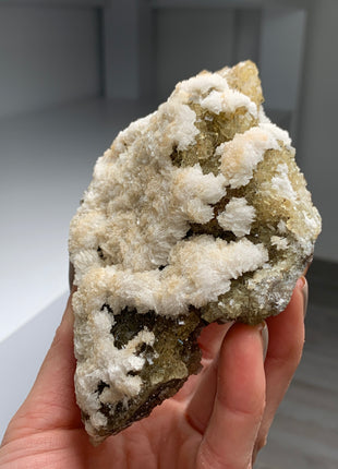 Yellow Fluorite with White Barite - From Spain