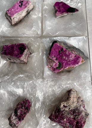 6 Pieces ! Pink Cobaltocalcite Lot from Congo