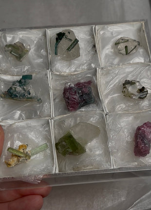 9 Pieces ! Mix Variety Color Tourmaline Lot