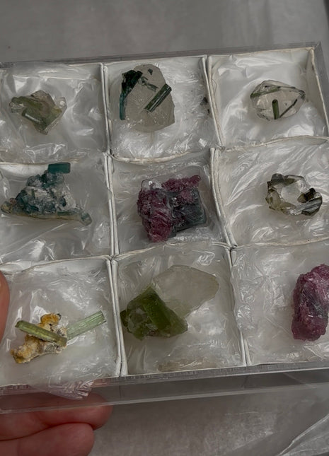 9 Pieces ! Mix Variety Color Tourmaline Lot