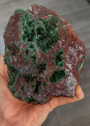 Rare ! Green Brochanthite Geode