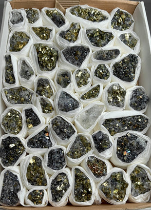 High Grade Pyrite Specimens Lot - 45 Pieces !