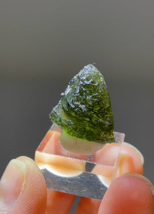 Green Moldavite from Czech Republic