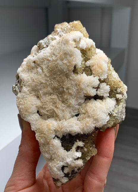 Yellow Fluorite with White Barite - From Spain