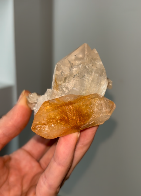 Himalayan DT Rutile Quartz with Quartz