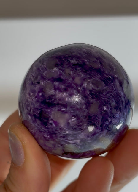 Very High Grade Purple Charoite Sphere