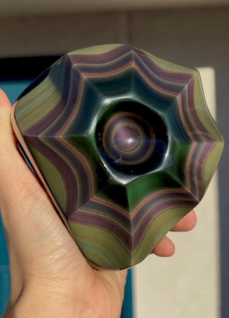 Very High Grade Rainbow Obsidian from La Lovera mine 🌈