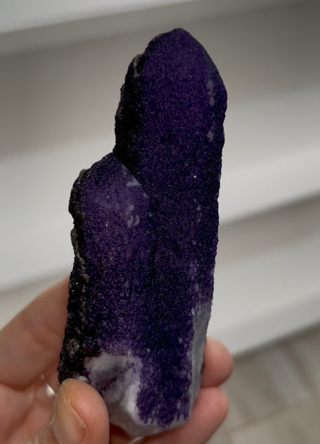 Purple Fluorite Coated Quartz
