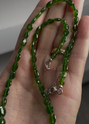 Exquisite Green Chrome Diopside Necklace NE049