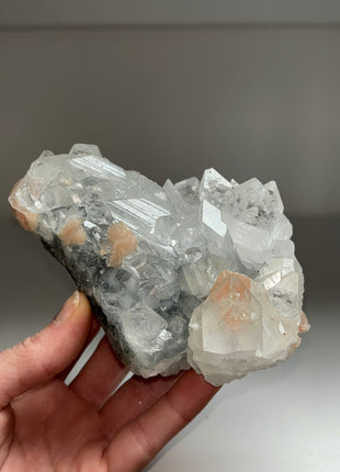 Apophyllite with Pink Stilbite