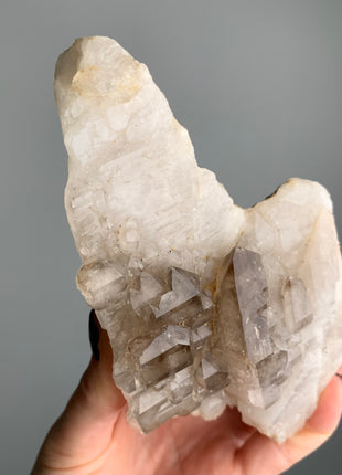 Wow ! Elestial Smoky Quartz with White Quartz - From Namibia