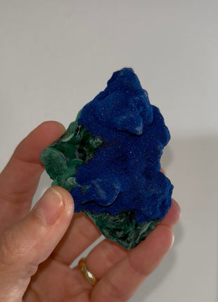 Vivid Blue Azurite with Velvety Malachite