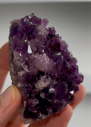 Amethyst with Pink Flower from Alacam mine PM0481