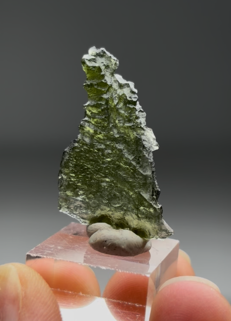 Green Moldavite from Czech Republic