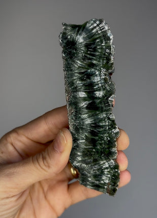 High Grade Chatoyant Green Seraphinite