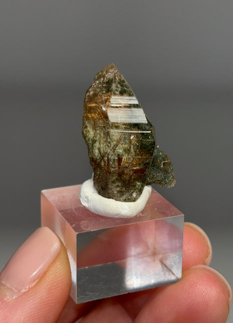 Rutile Green Chlorite Quartz - From Himachal Pradesh, Himalayas