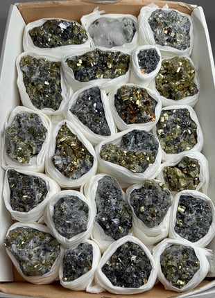 High Grade Pyrite Specimens Lot - 23 Pieces !