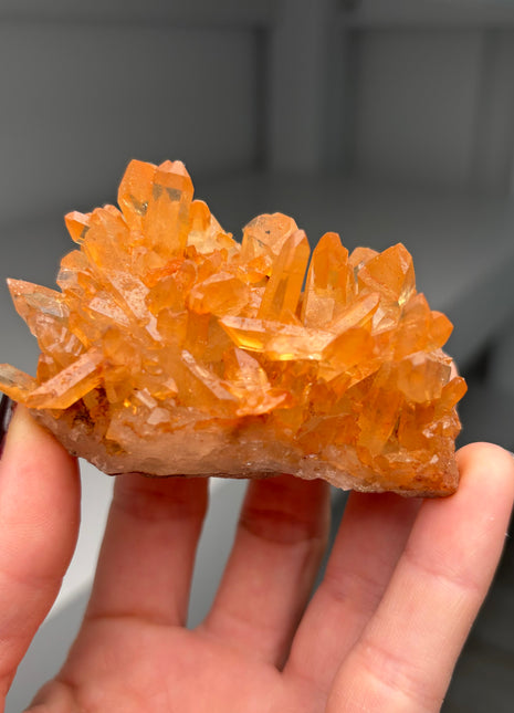 Tangerine Quartz from Diamantina, Brazil