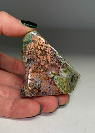 Wow !! Copper with Blue Chrysocolla and Green Epidote