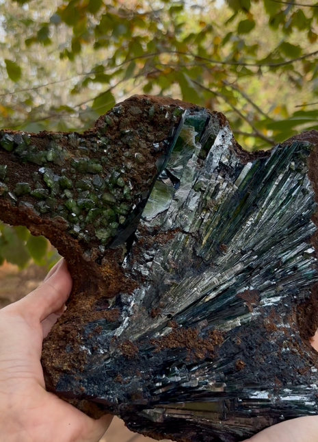 Stunning ! Ludlamite with Vivianite Collection # 637