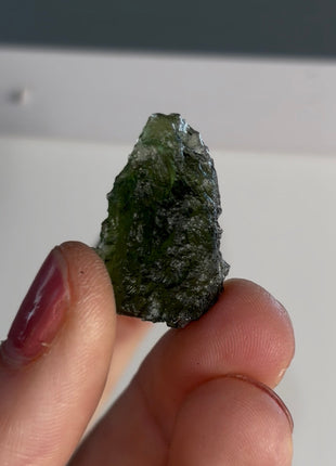Green Moldavite from Czech Republic