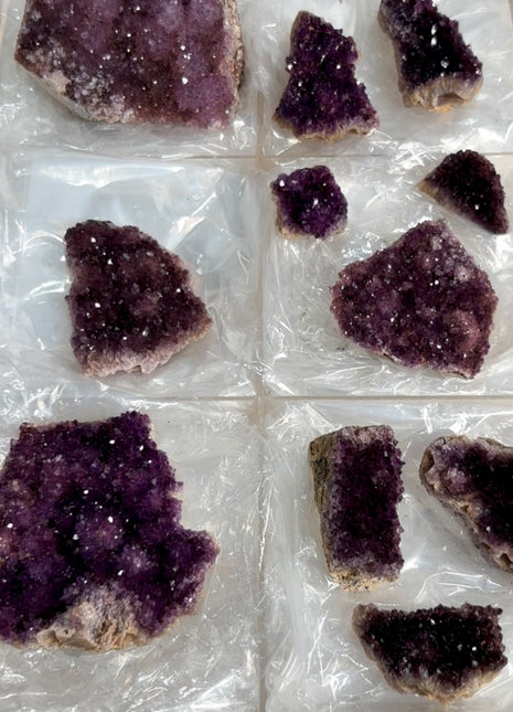 11 Pieces ! Rich Purple Amethyst Lot