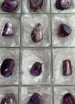 High Grade Flashy Lepidolite Lot - 12 Pieces !