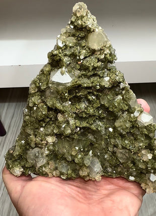 Xmas Tree ! Forest Green Epidote with Quartz