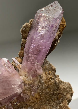 Amethyst Scepter with Druzy Matrix - From Veracruz, Mexico