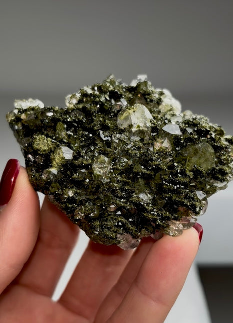 Forest Epidote with Quartz