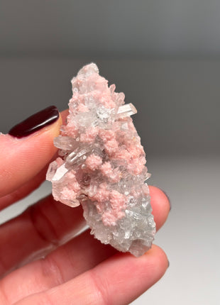 9 Pieces ! Pink Rhodocrosite with Quartz Lot