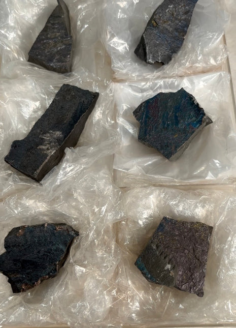 Rare ! Bornite Specimens Lot 🌈 - 6 Pieces