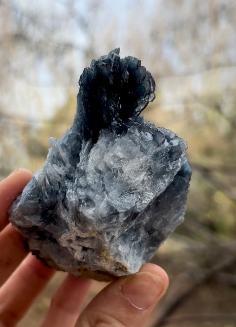 Blue Barite - From Cavnic mine, Romania
