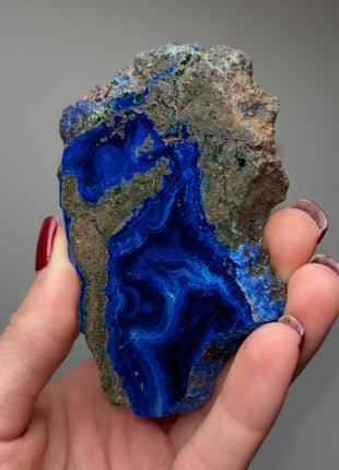 Amazing ! Blue Azurite from Siberia, Russia
