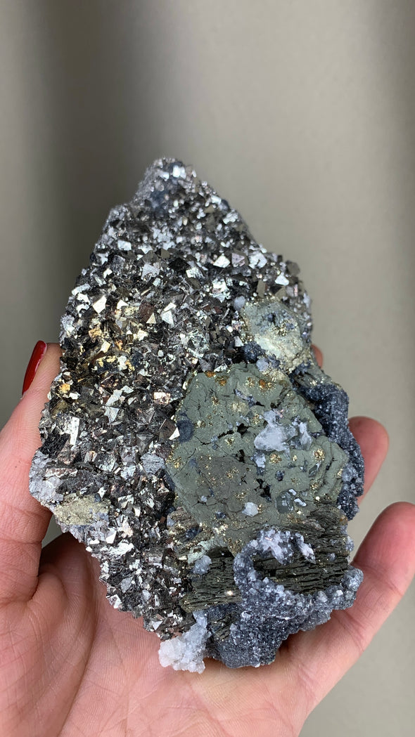 Arsenopyrite with Pyrrhotite and Boulangerite - From Trepca mine, Kosovo *