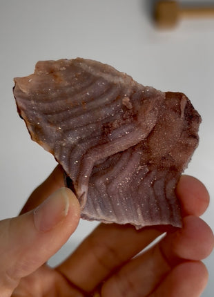 Unusual ! Amethyst after Chalcedony Specimen PM1327