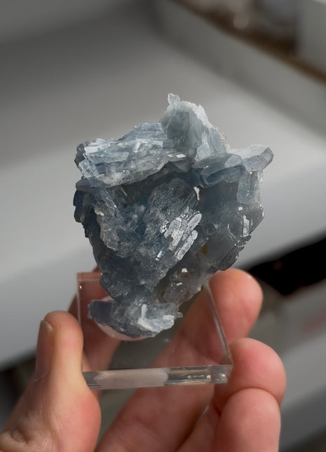 Tabular Blue Barite - From San Simon mine, Spain