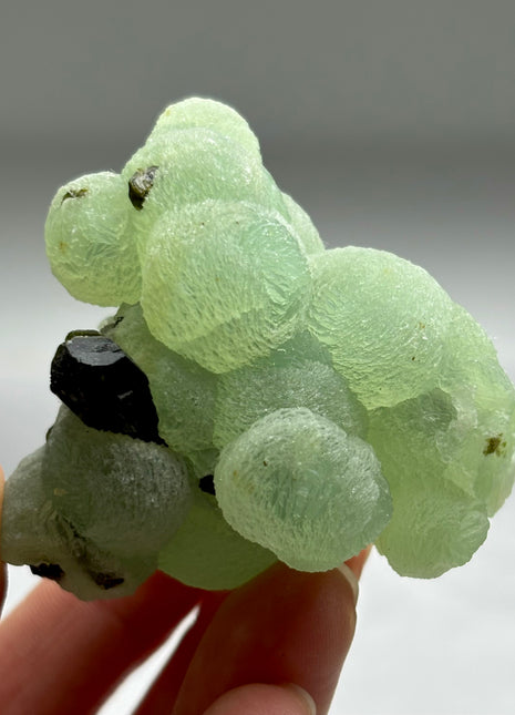 Green Prehnite with Epidote - From Mali