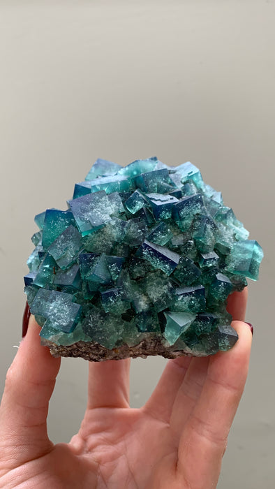 New Arrival ! Blue Green Color Change Fluorite - From Diana Maria mine, England