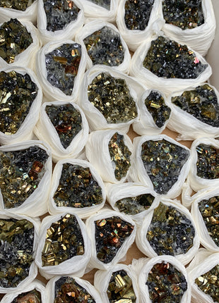 Very High Grade Iridescent Pyrite Lot - 30 Pieces !