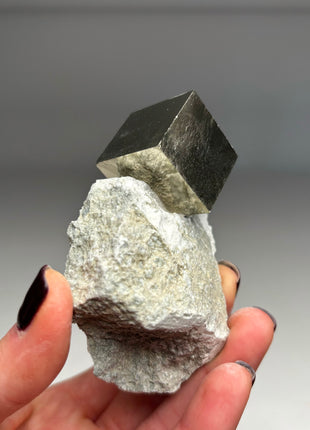 Cubic Pyrite on Matrix from Navajun, Spain