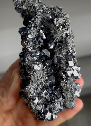 Our Finest ! Silvery Galena Geode PM1298