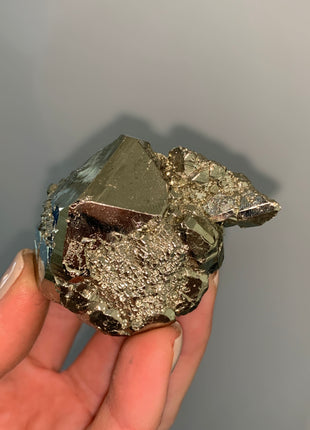 Octahedral Pyrite from Huanzala, Peru