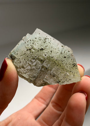 Zoning Yellow Green Fluorite with Pyrite # PM0143