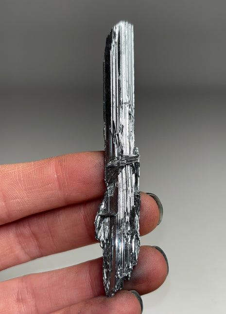 Silvery Stibnite from Wuning mine, China